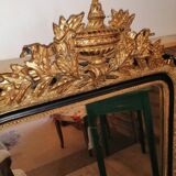 Old gilded mirror Napoleon III style
