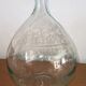 Old Dame-Jeanne Signed SN (Souchon-Neuvesel) - Blown Glass Turquoise