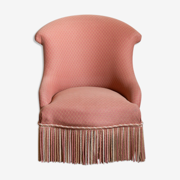 Pink and gold toad chair