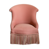 Pink and gold toad chair