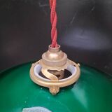 Green opaline pendant light