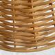 Wooden foot lamp rattan lampshade