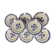Lot de 8 assiettes creuses badonviller