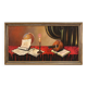 Nature morte italienne du XXe siècle avec instruments de musique