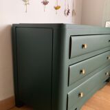Commode vintage vert sapin