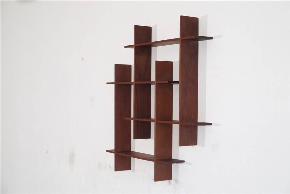 Vintage Scandinavian teak shelf 1960