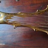 Vintage fruit bowl in crystal and gold from Royal Crystalery of Bayel.