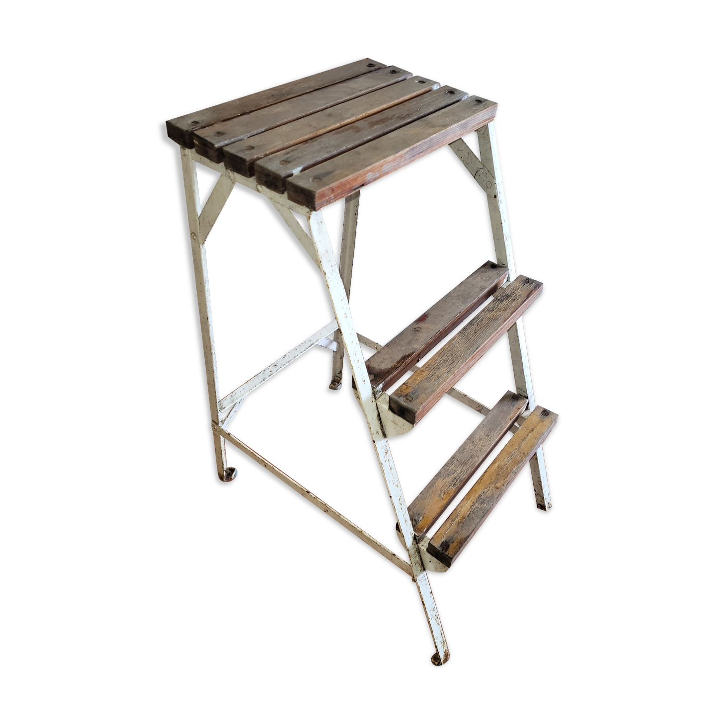 Riveted stepladder 3 steps