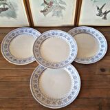 4 U&C Sarreguemines Syra model dinner plates, early 20th century