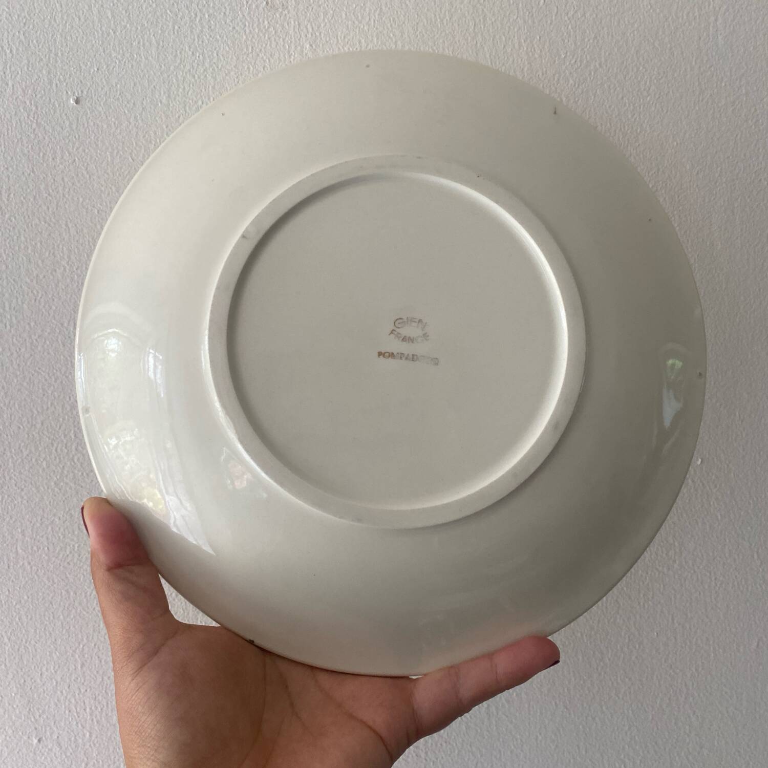 Set of 6 vintage soup plates - Pompadour model by Gien