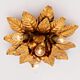 Plafonnier fleuri vintage italien à 4 lumières