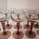 9 verres à porto sur pied coloré