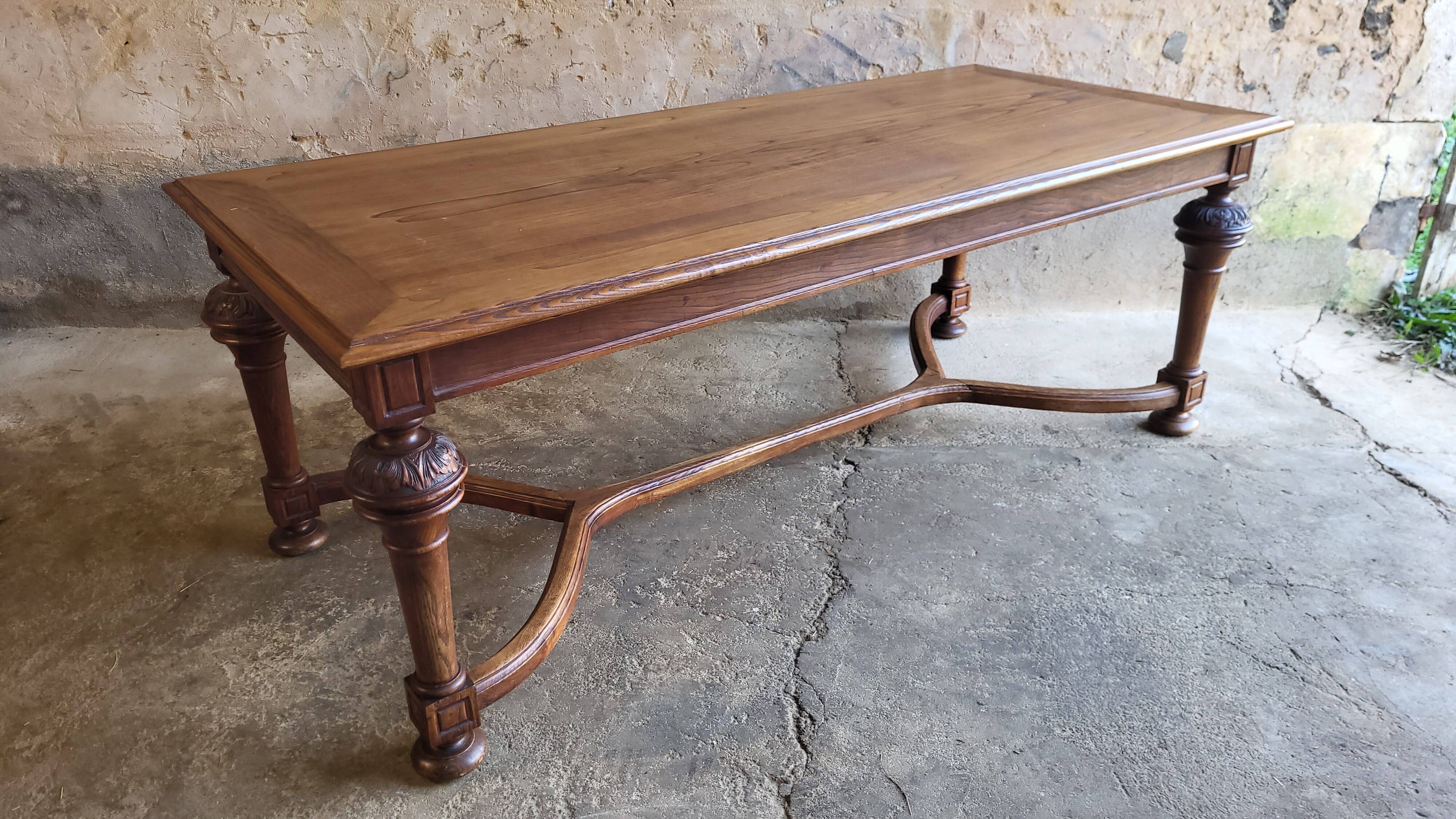 19th century oak dining table