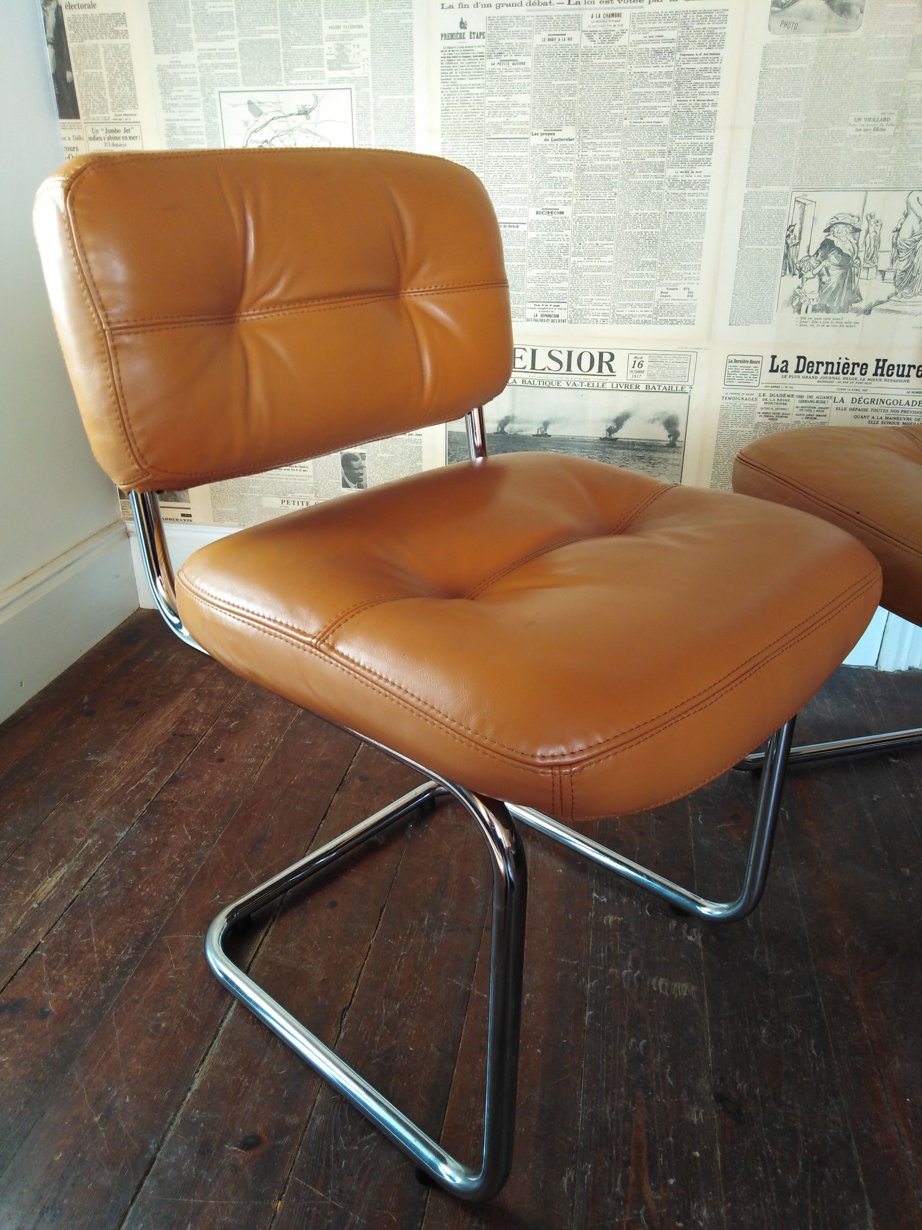 Two chairs, roche bobois, 70s