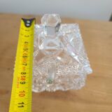 Vintage (70s) crystal sugar or other condiment pot with lid