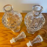 Pair of grape bunch decanters