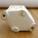 Openwork pot / letter holder in Art Nouveau ceramic
