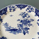 Set of 7 flat plates in Gien earthenware, Delft décor