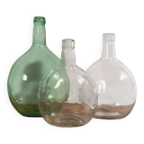 Anciens vases en verre (vers 1920). Ensemble 3 pièces #12