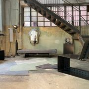 Brutalist Meccano Lounge Chair, Italian Collectible Design