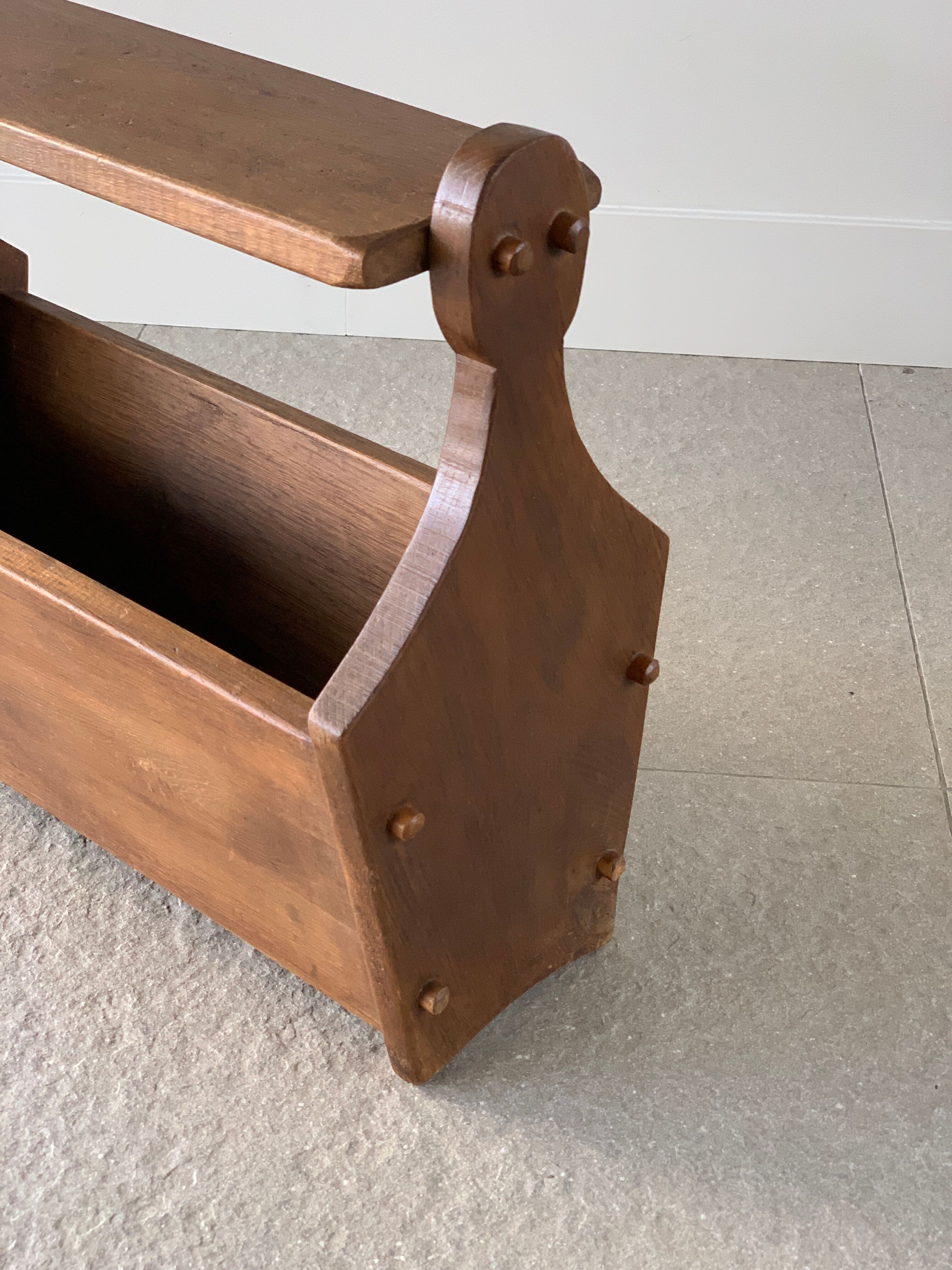 Wooden magazine rack
