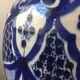 Large blue vase in Moroccan ceramic from Safi
