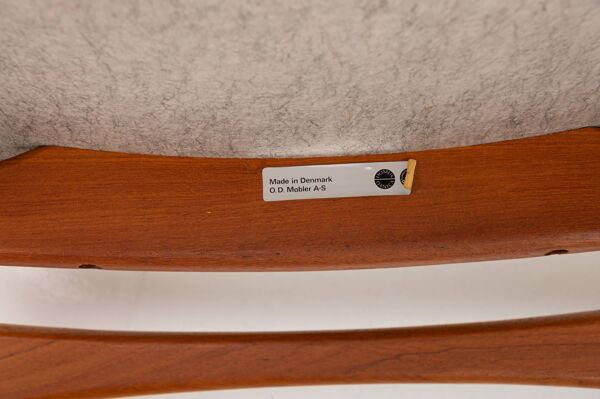 Chaises de salle à manger vintage par Erik Buch pour O.D. Mobilier