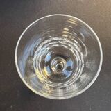 6 Blown and cut crystal water glasses – Art Nouveau