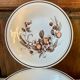 8 English deep plates Royal Tudor Crown Harvest