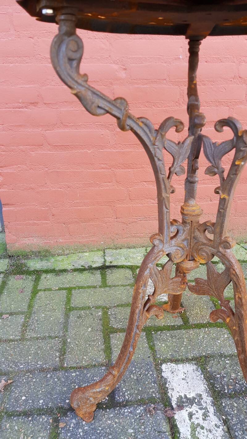 Art Nouveau Cast Iron Garden Table