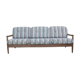 Elegant Danish extendable 3 seats sofa in teak, 1970s