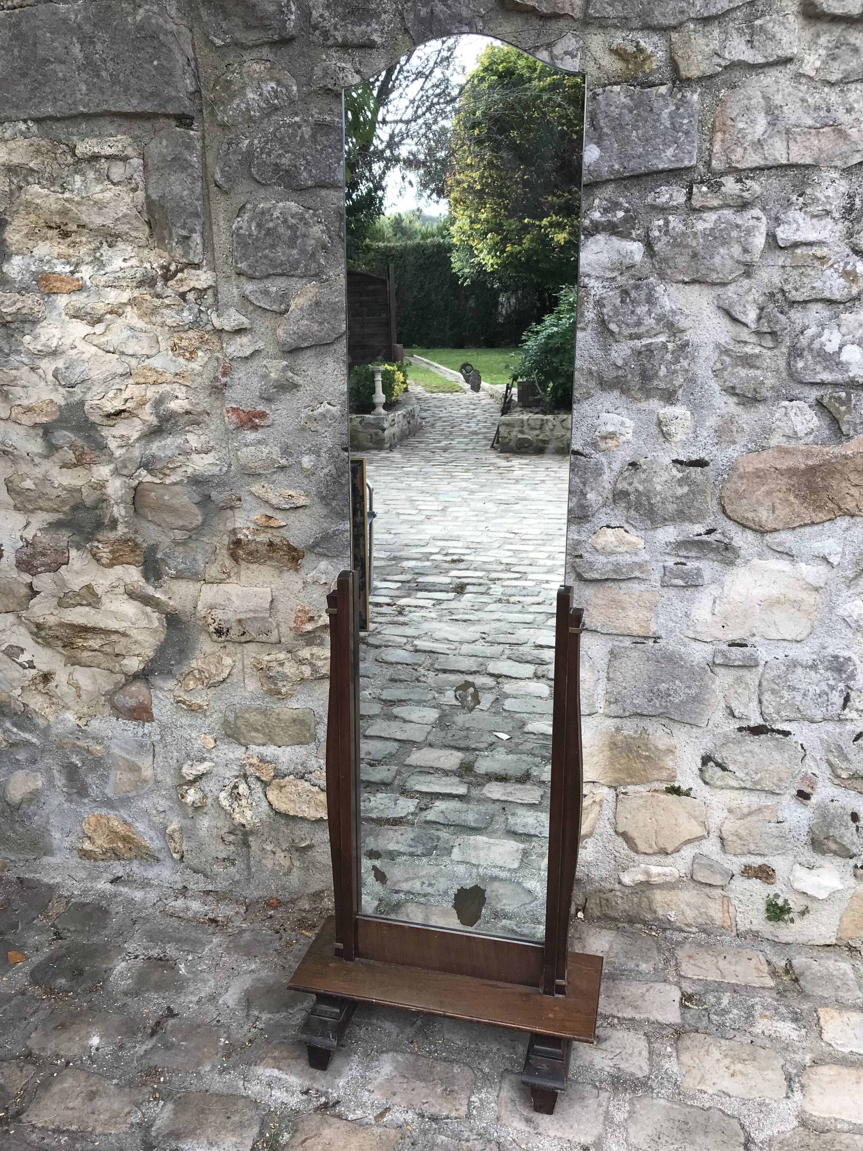 Art Deco freestanding mirror