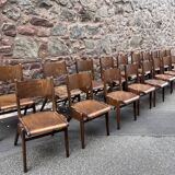 Série de 30 Chaises bistrot empillable