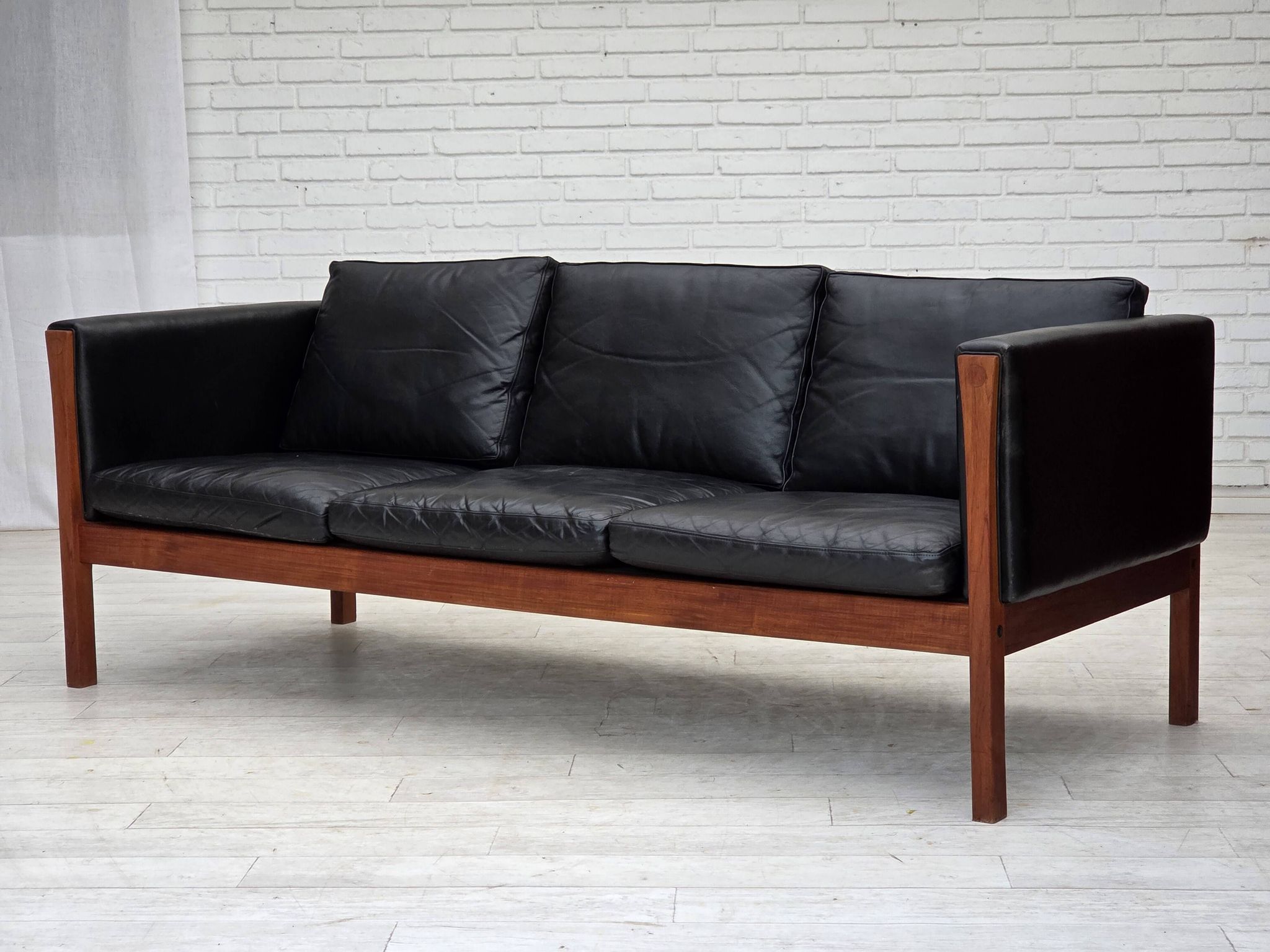 1960s, Danish design by H.J.Wegner, 3 seater sofa model CH 163.