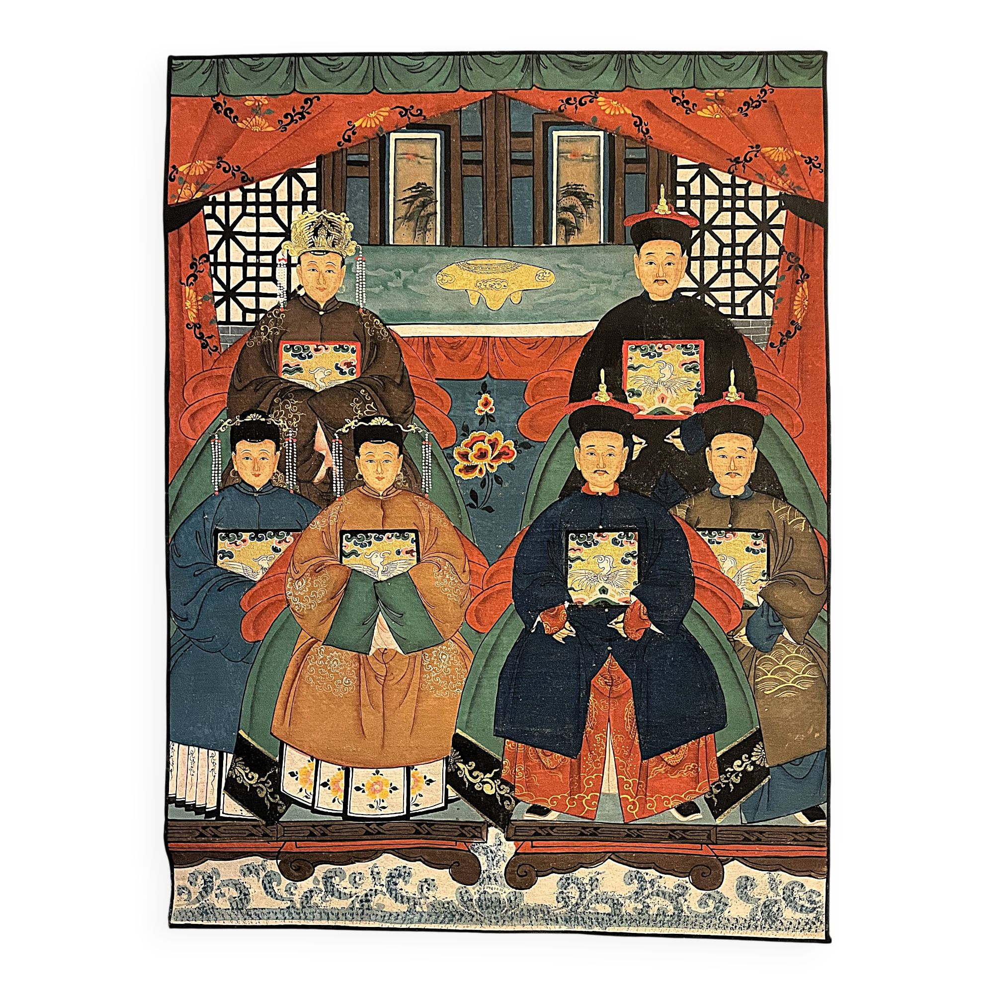Painting, portrait of Chinese ancestors