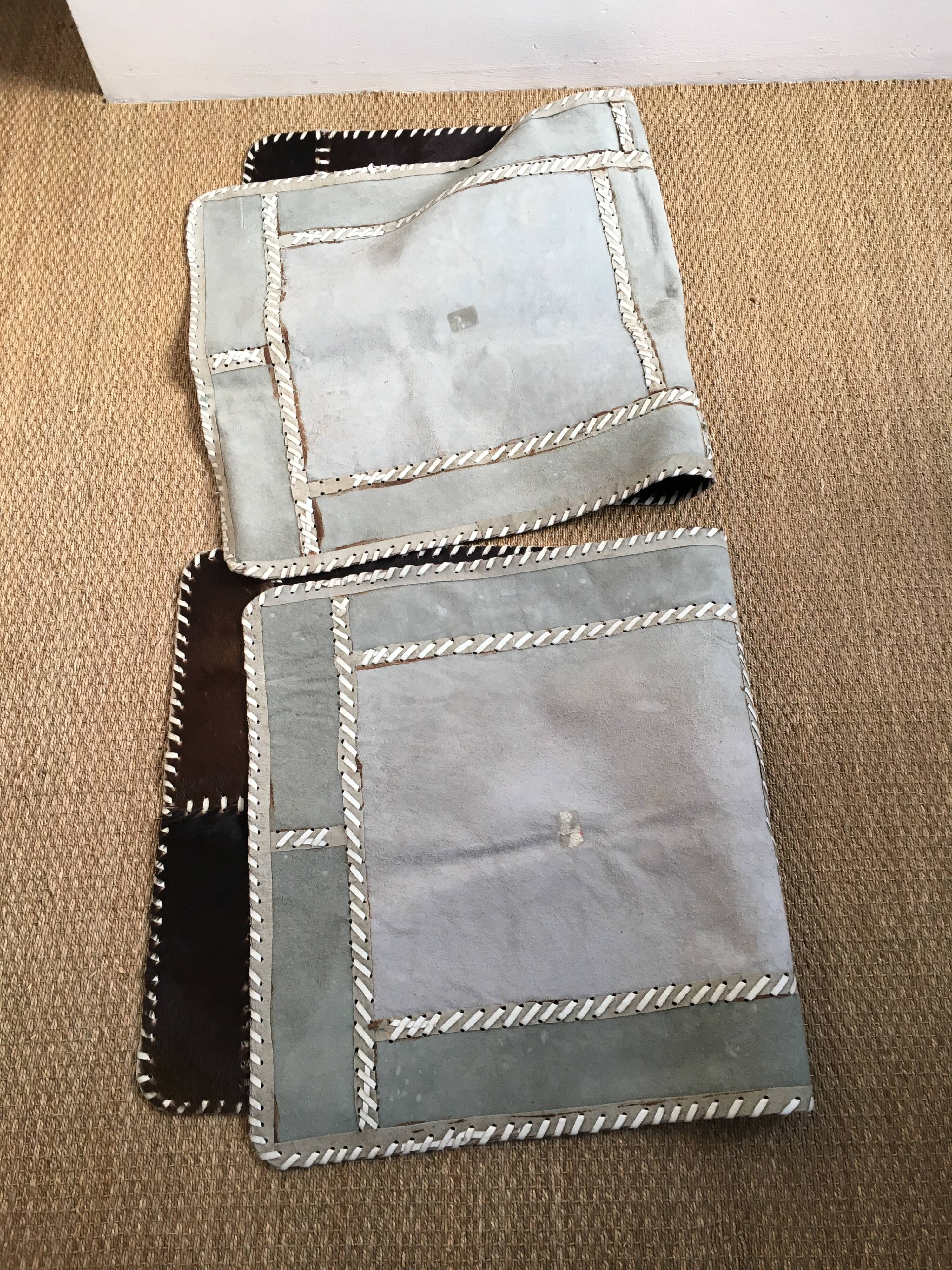 Lot of 2 carpets cow skins 120x60cm