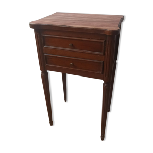table de chevet replaquée