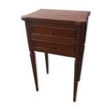 Table de chevet replaquée en palissandre
