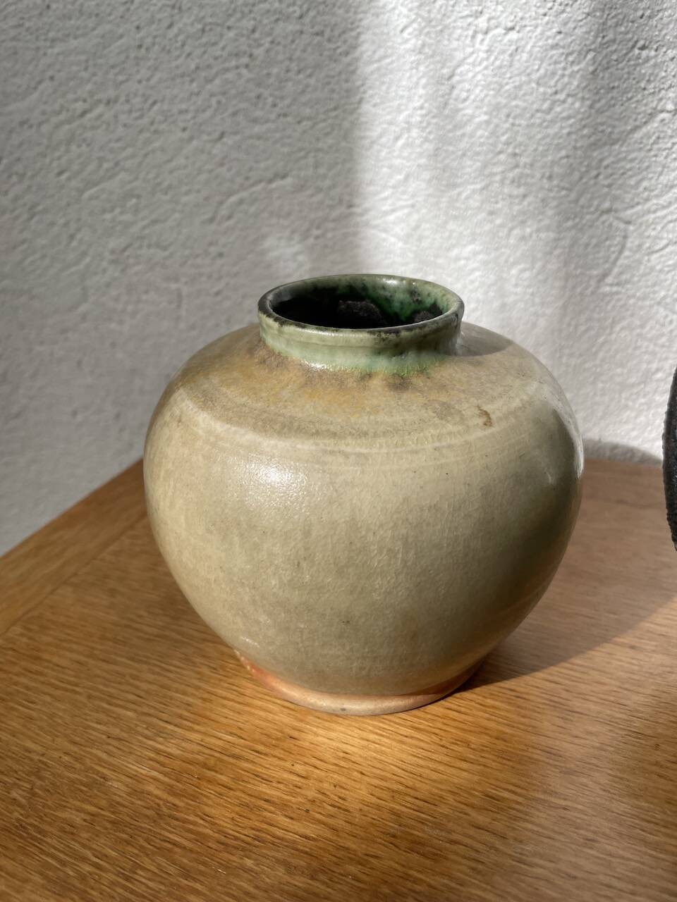 Small glazed ceramic vase