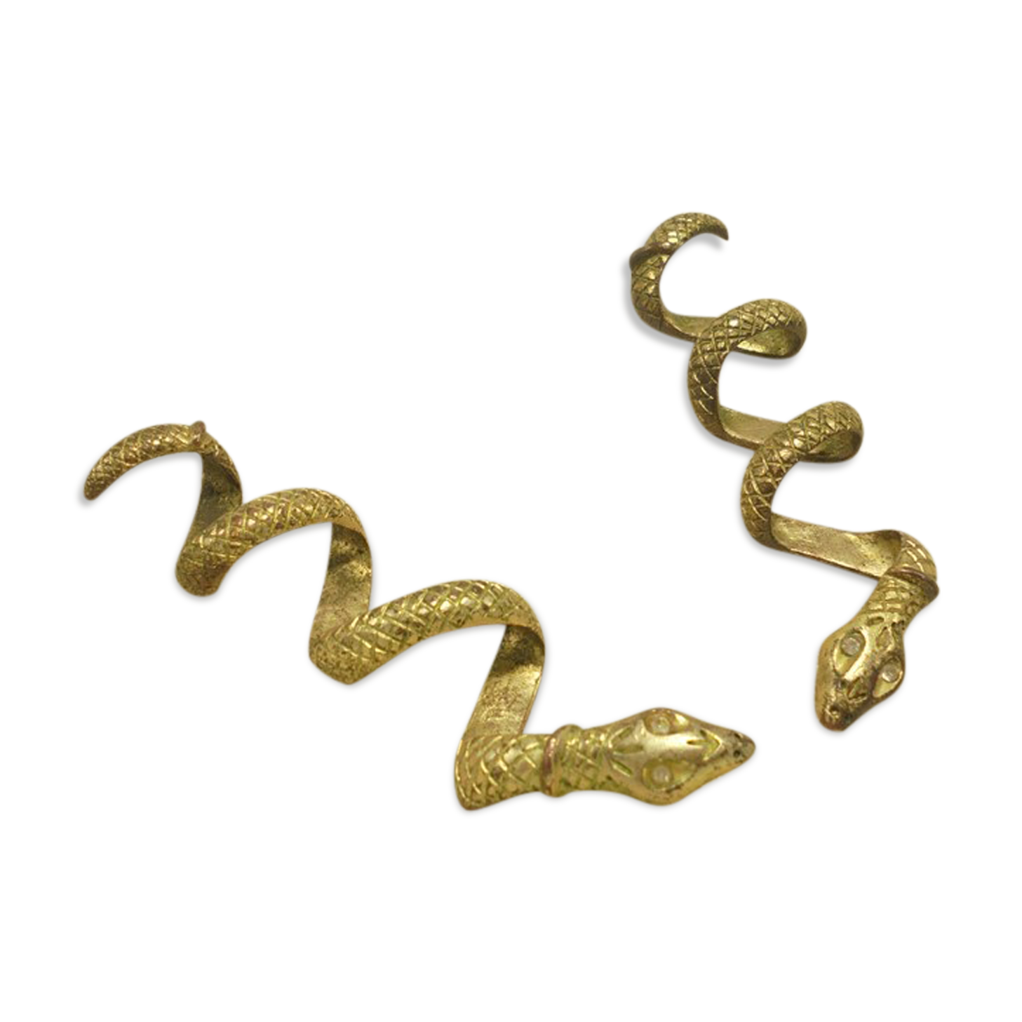 Pair of golden snakes