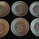 Series of six flat earthenware plates Pexonne model Algiers