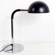 Black and chrome metal desk lamp