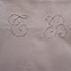 Set of 4 embroidered cotton towels MONOGRAMS TB