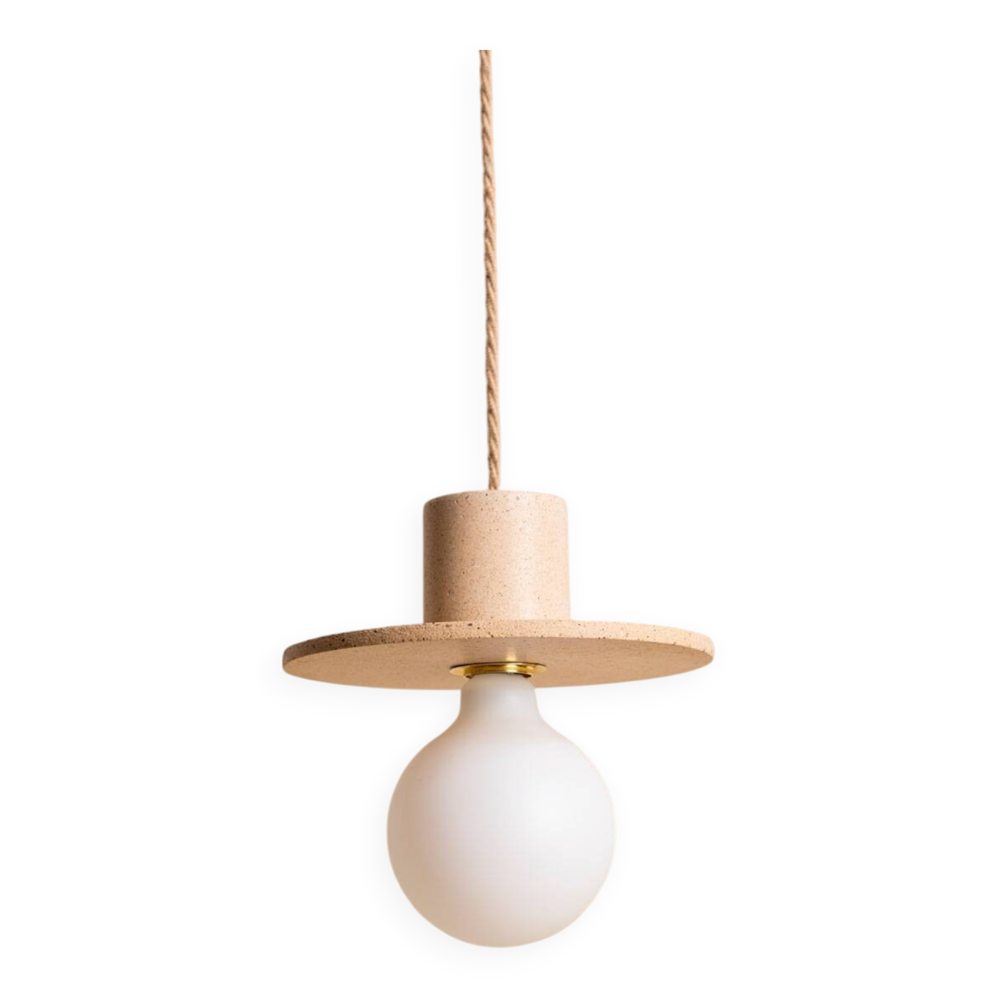 ALBA pendant light in beige concrete