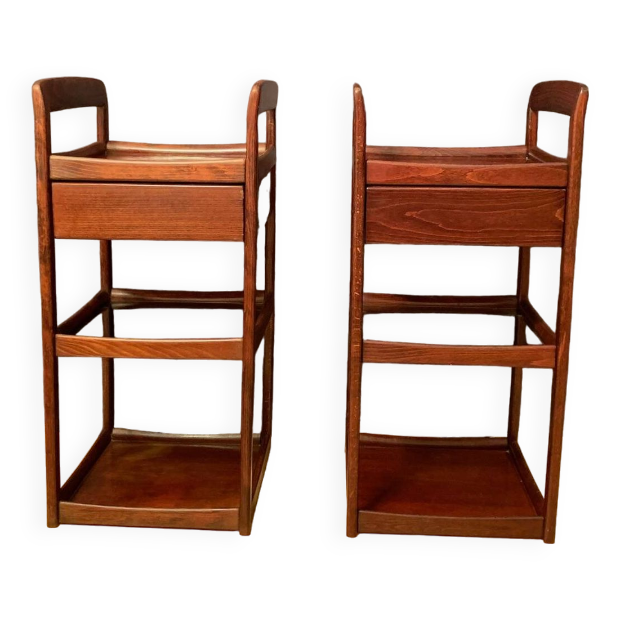 A pair of shelves and cabinets, 1970s