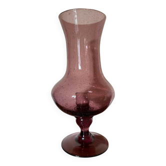 Large bubble glass tealight holder from Montauroux, 1960s