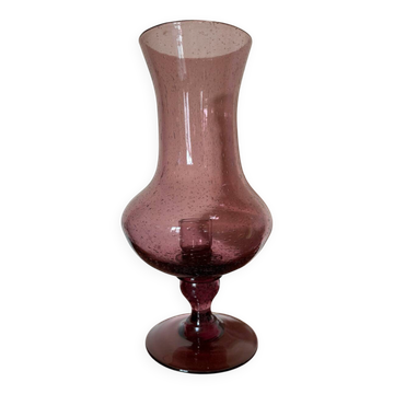 Large bubble glass tealight holder from Montauroux, 1960s