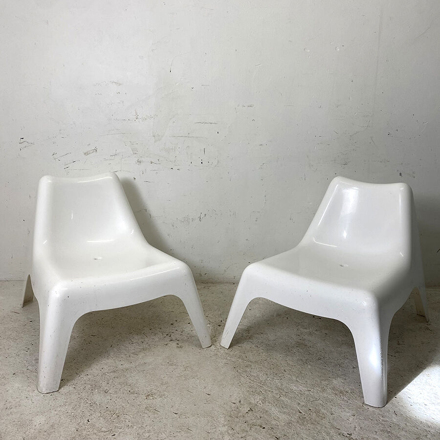 Pair of garden chairs Model VAGÖ Design Thomas Sandell for Ikea