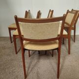 6 chaises Danoises en palissandre