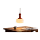 Orange vintage style spatial suspension/lustre.